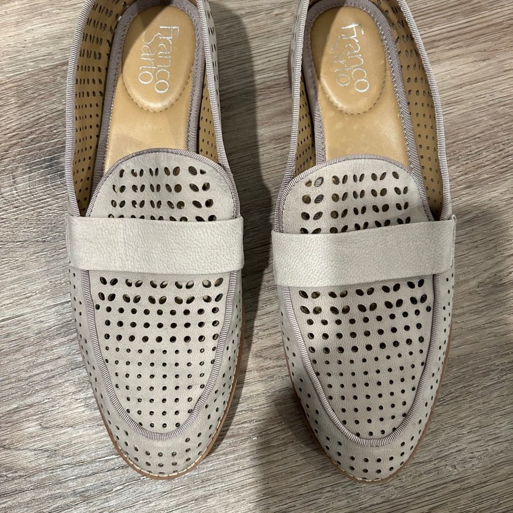 Franco Sarto Halton Cream Leather Loafer - Size US 8